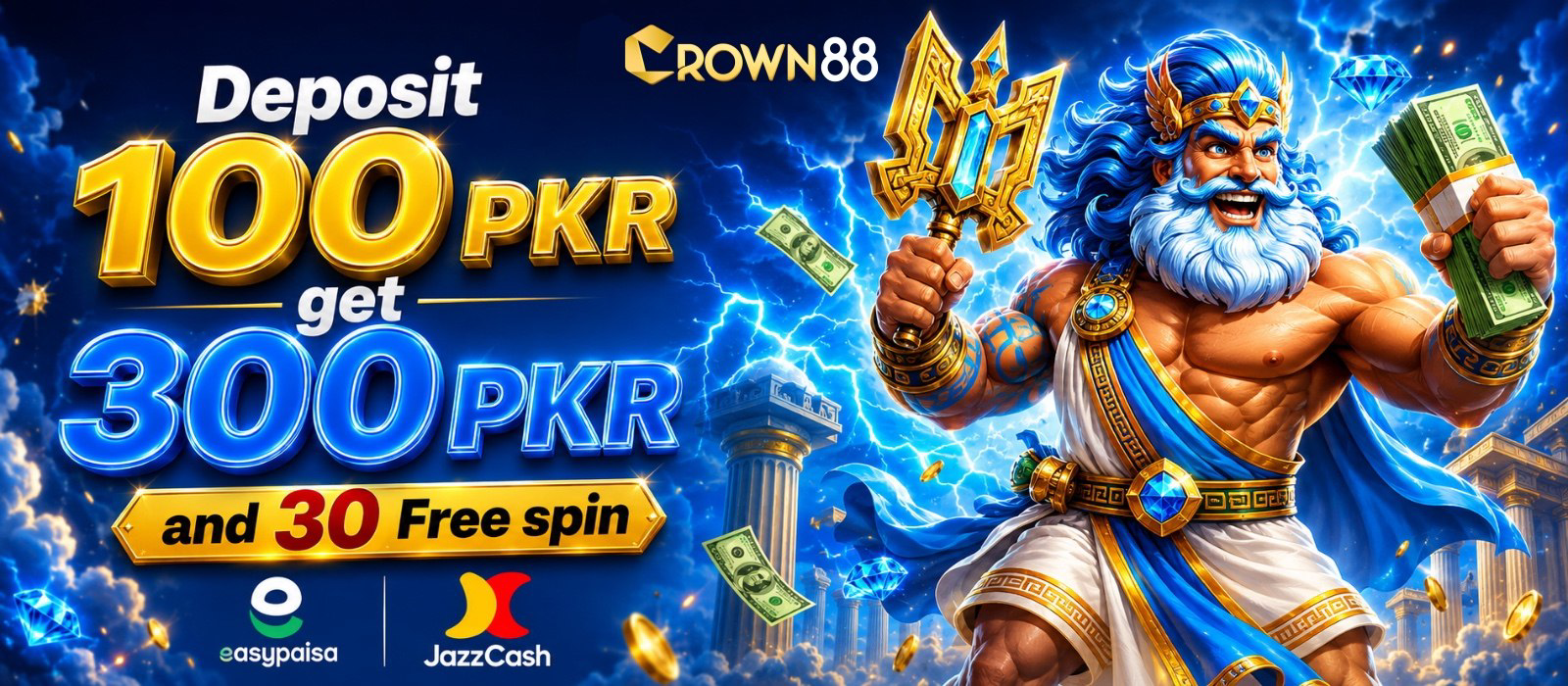 Win daily rewards on Crown88 Pakistan
